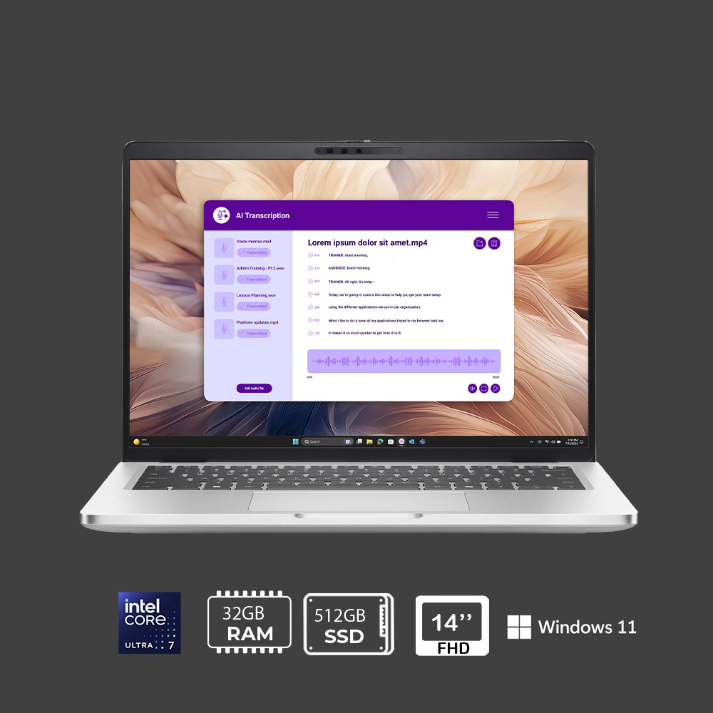 Dell 3000198578675.2 Pro 14 Plus 14in ENG Ultra 7 268V Vpro 32GB 512GB W113Y