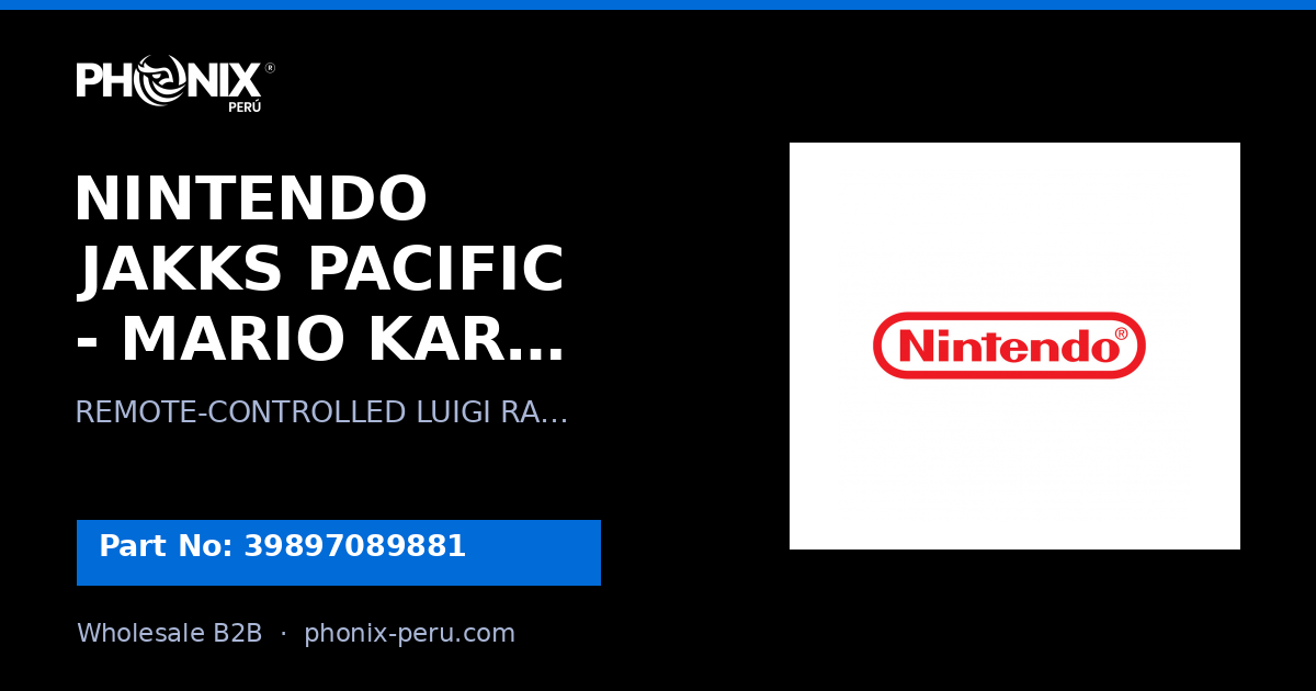 NINTENDO JAKKS PACIFIC - MARIO KART 8 LU... | 39897089881 | Mayoreo B2...